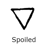 triangle, letter v, lines